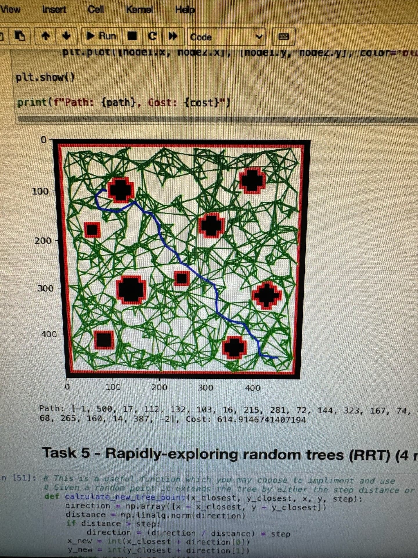 Micromouse path planning visualisation