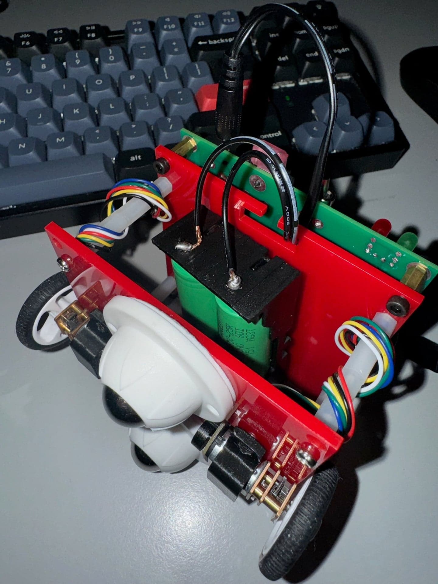 Micromouse assembled hardware close-up