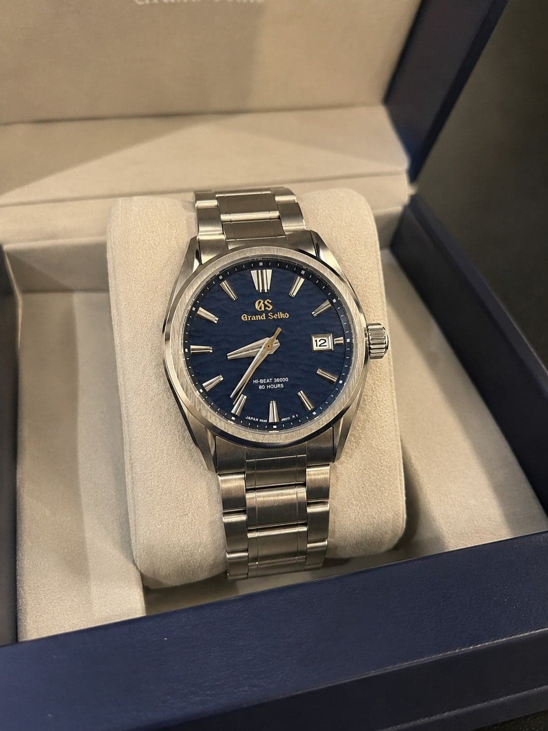 The finished custom watch build